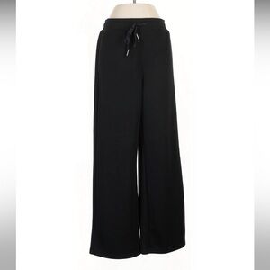 Anrabess Wide Leg High Waisted Baggy Black Sweatpants